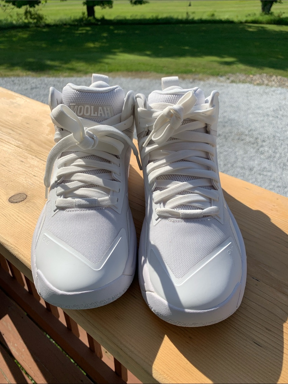Triple Double basketball shoe by Moolah Kicks in the "White Hot" size 8 - Picture 3 of 13